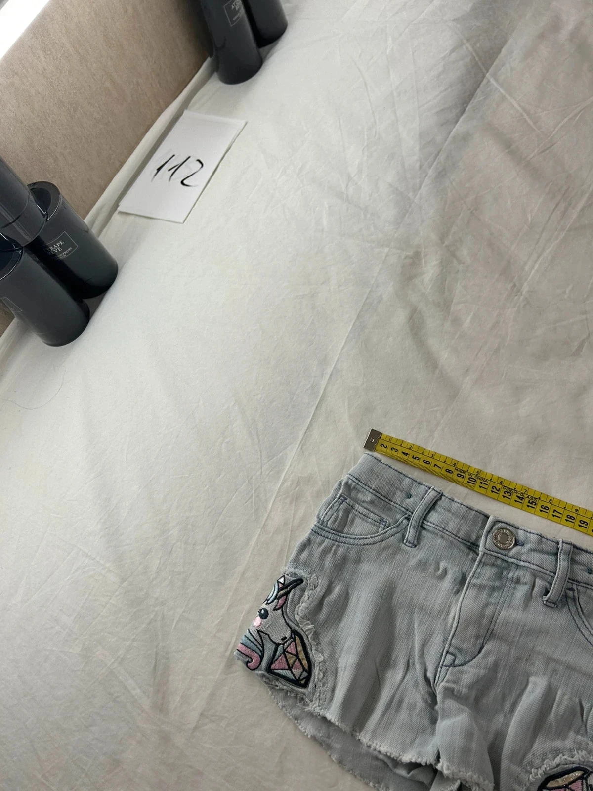 Light blue denim shorts h&m – photo 2